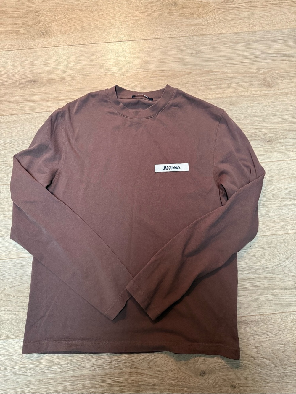 Jacquemus Brown Long Sleeve Crewneck Shirt